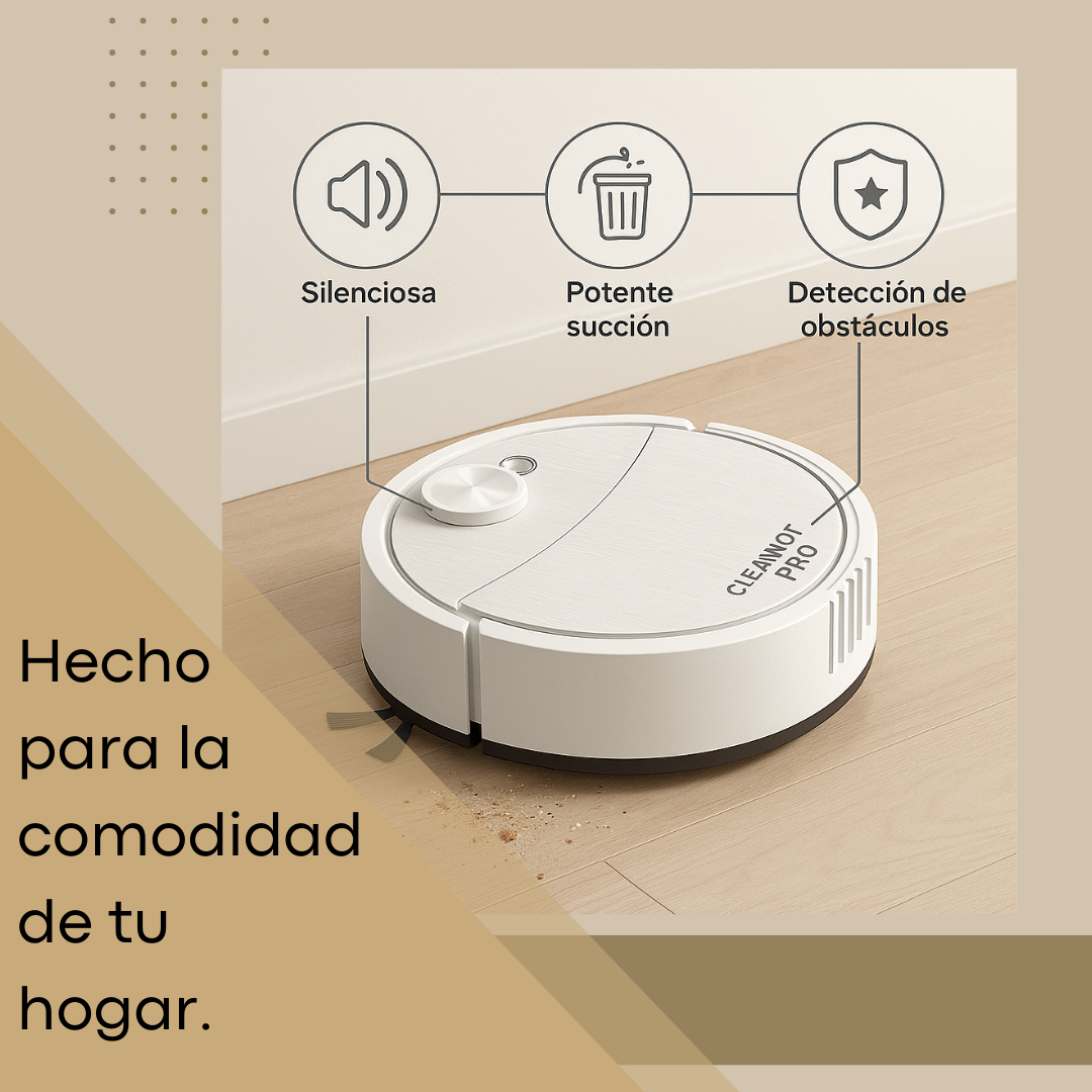 CleanBot PRO| Sin ruido y +4 funciones